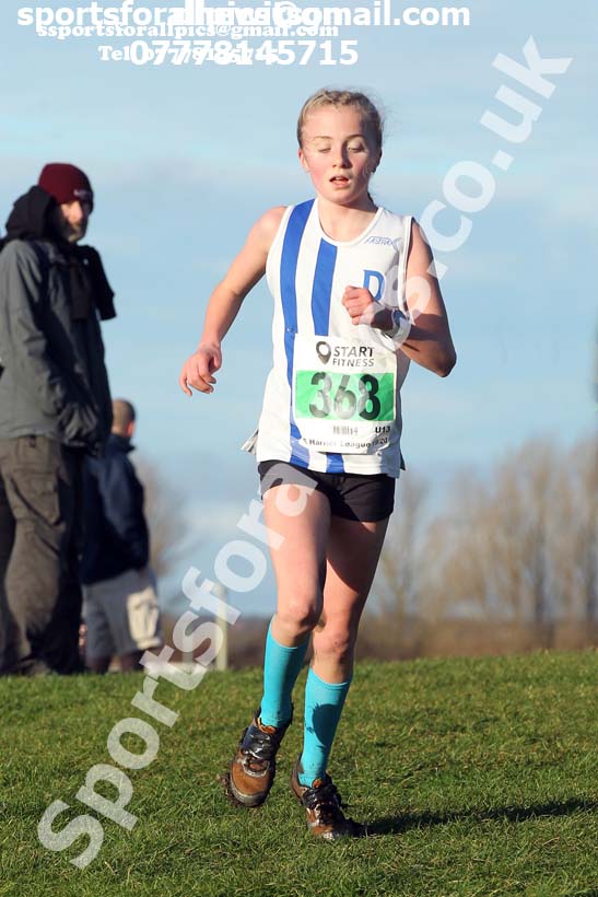 Girls under-13s Davison Shield, 2020 Sherman Cup/Davison Shield, Temple Park, South Shields.  Photo: David T. Hewitson/Sports for All Pics